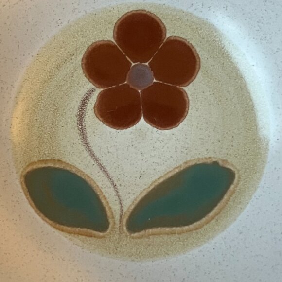 Noritake Folkstone 5 Cereal Bowls Happy Time 8541 Genuine Stoneware Red Flower - Picture 4 of 10